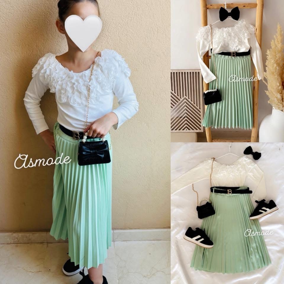 top froufrou blanc enfant