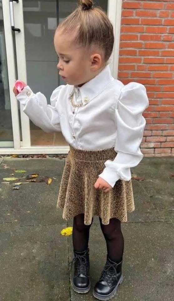 jupe dorée enfant