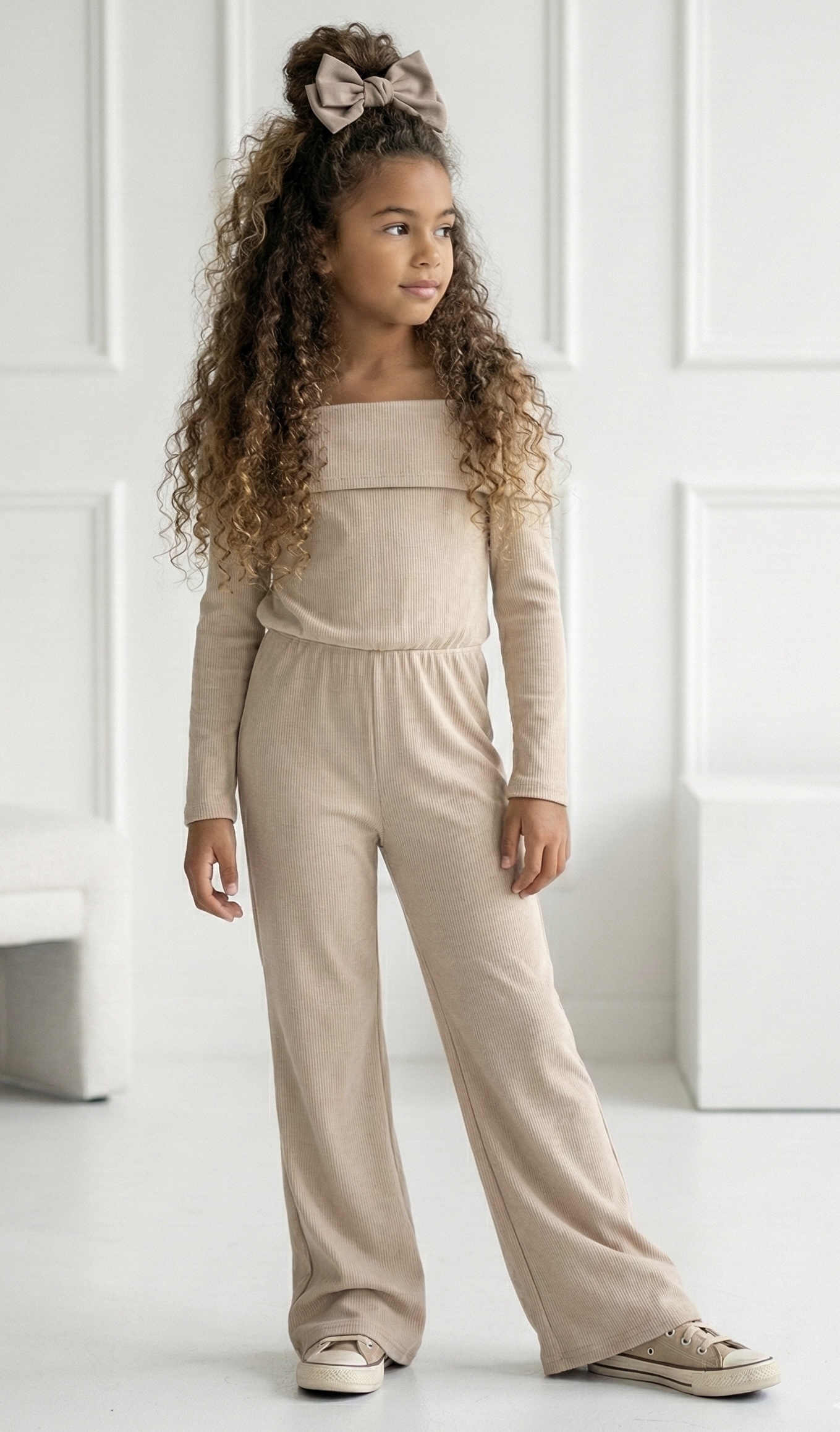 combi pantalon beige enfant