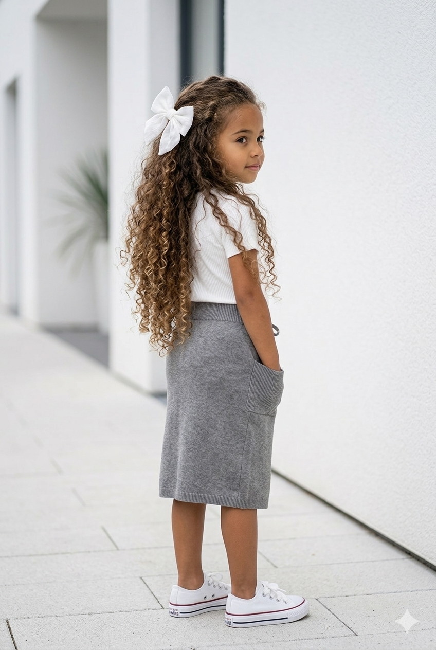 jupe en maille enfant