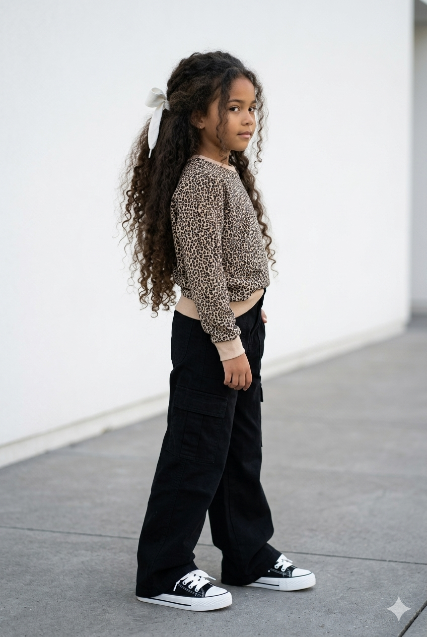 sweat imprimé léopard enfant