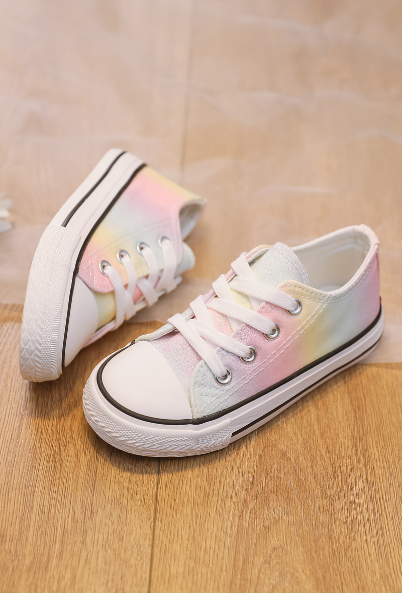 basket multicolore pailletée enfant