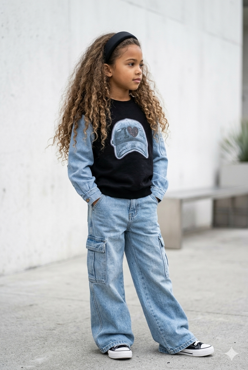 sweat enfant bi matière