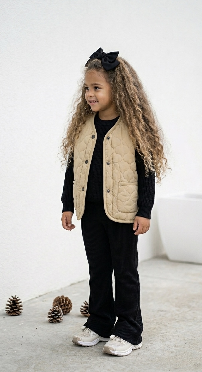 veste enfant sans manche réversible