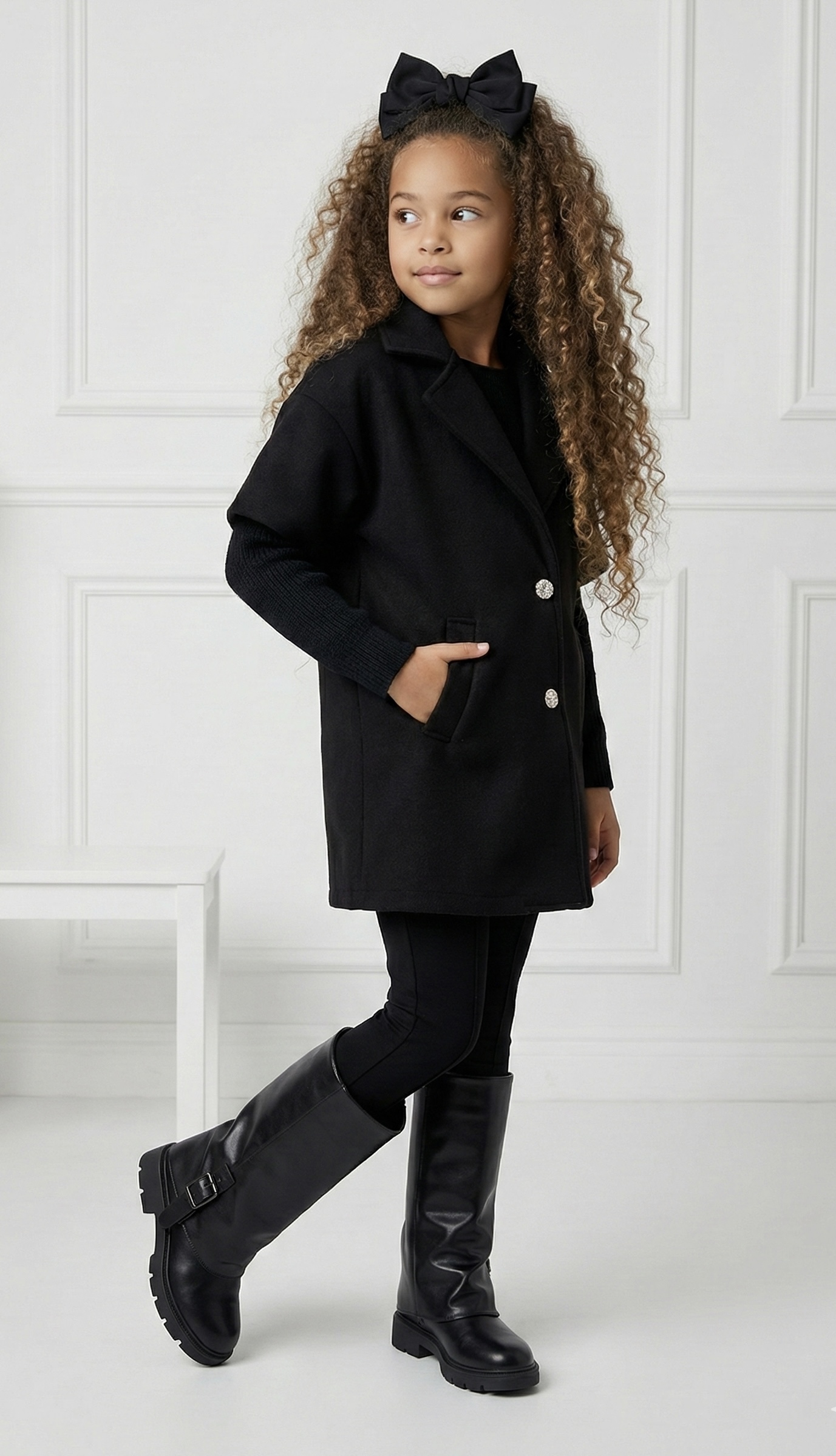 manteaux enfant manche chaussette