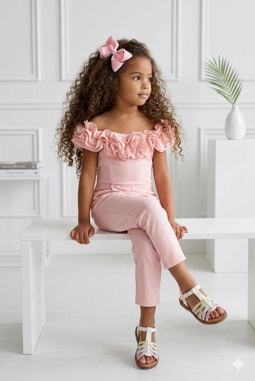 combi pantalon froufrou enfant