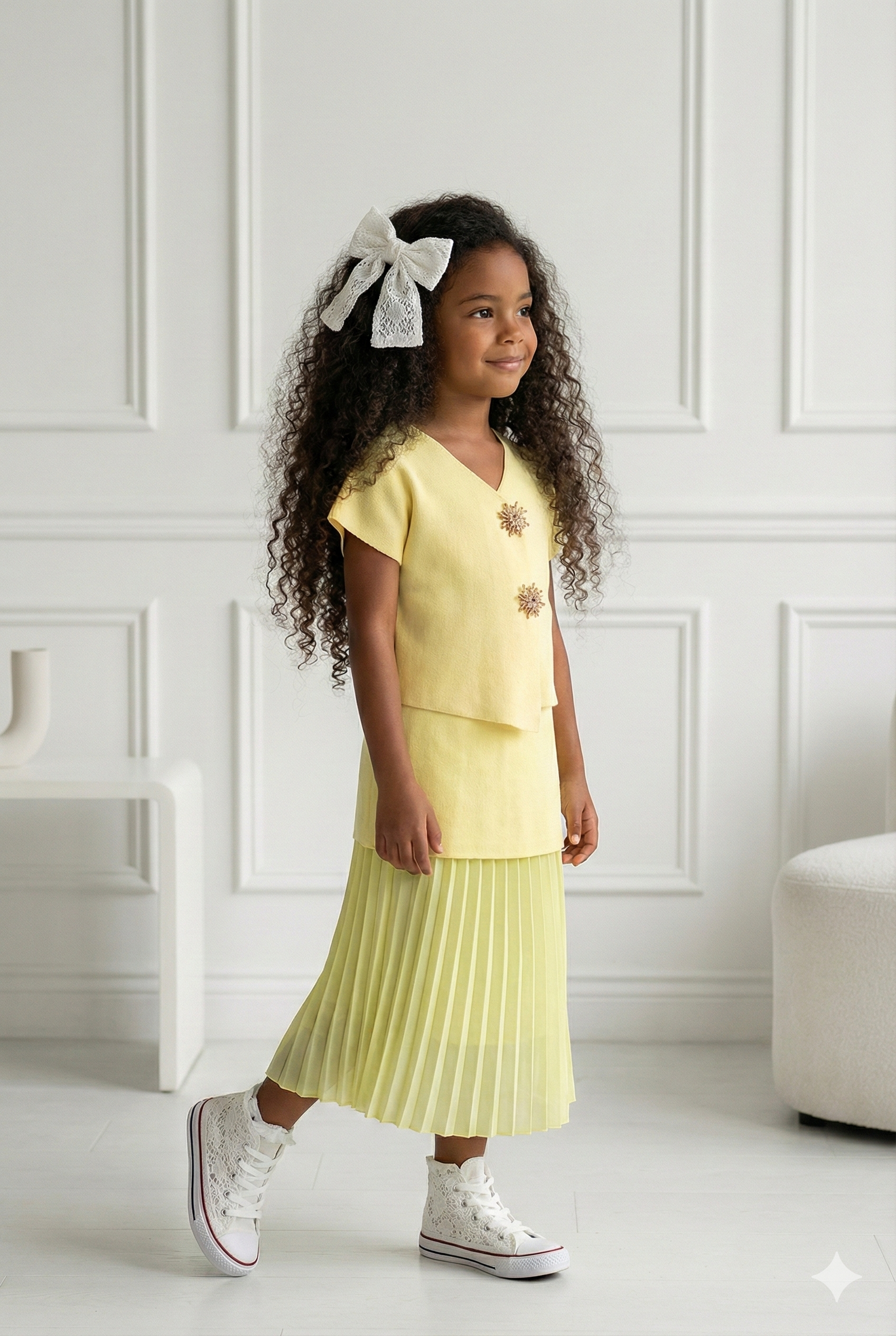 ensemble jupe longue enfant