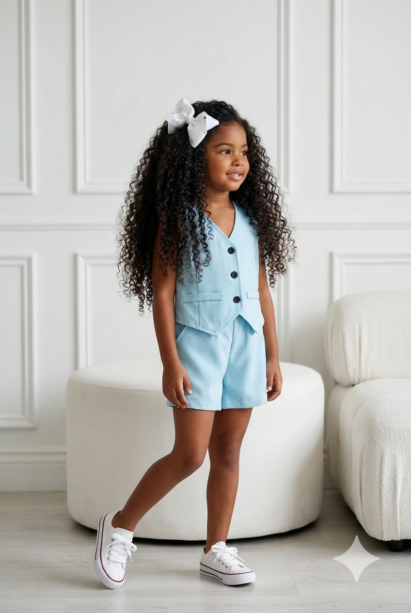 ensemble short gilet enfant