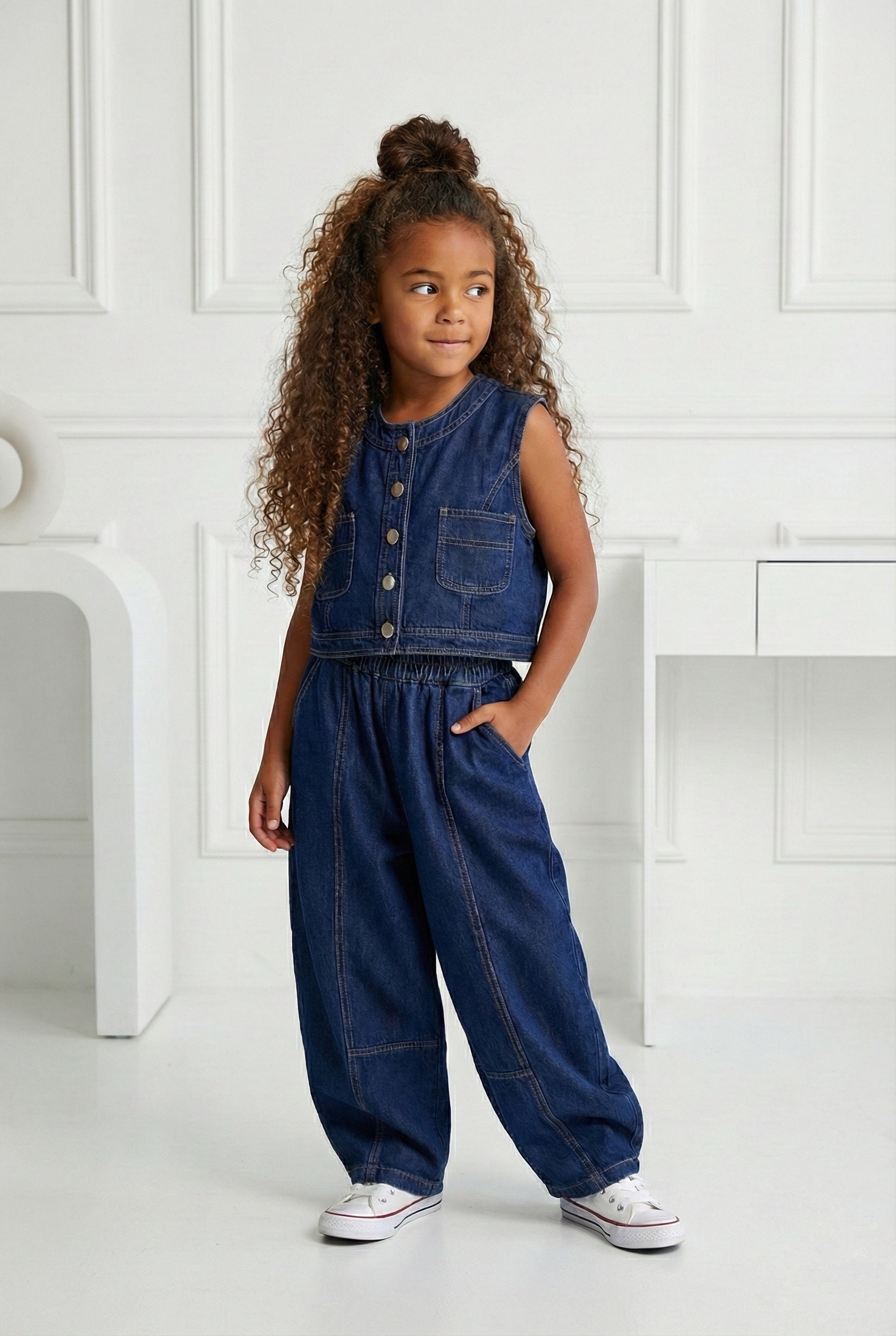 ensemble brut jeans coupe ballon enfant