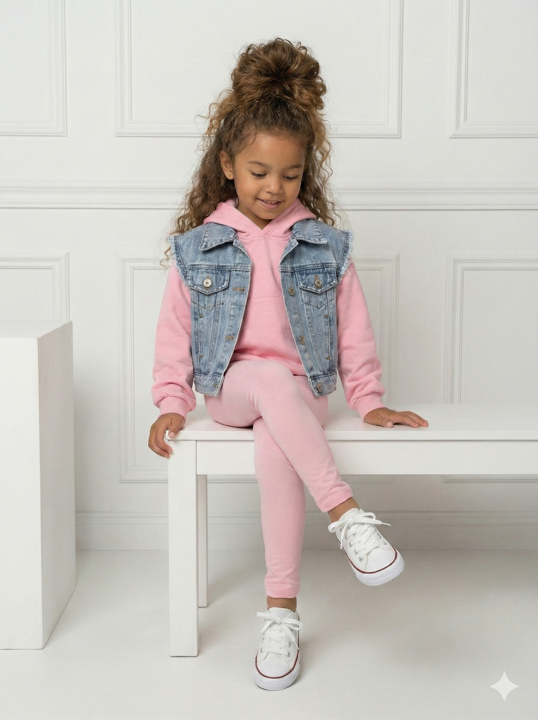 veste jeans sans manches enfant