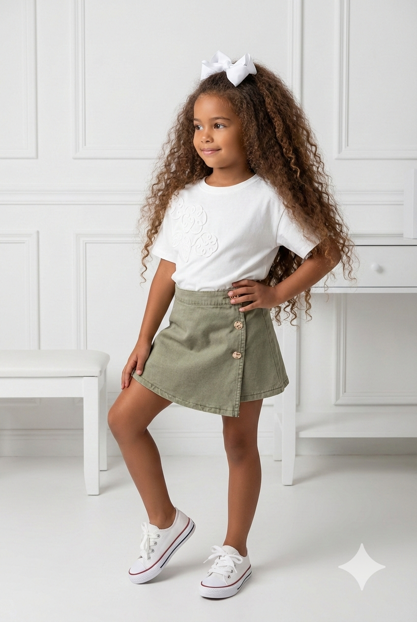 t-shirt blanc relief enfant
