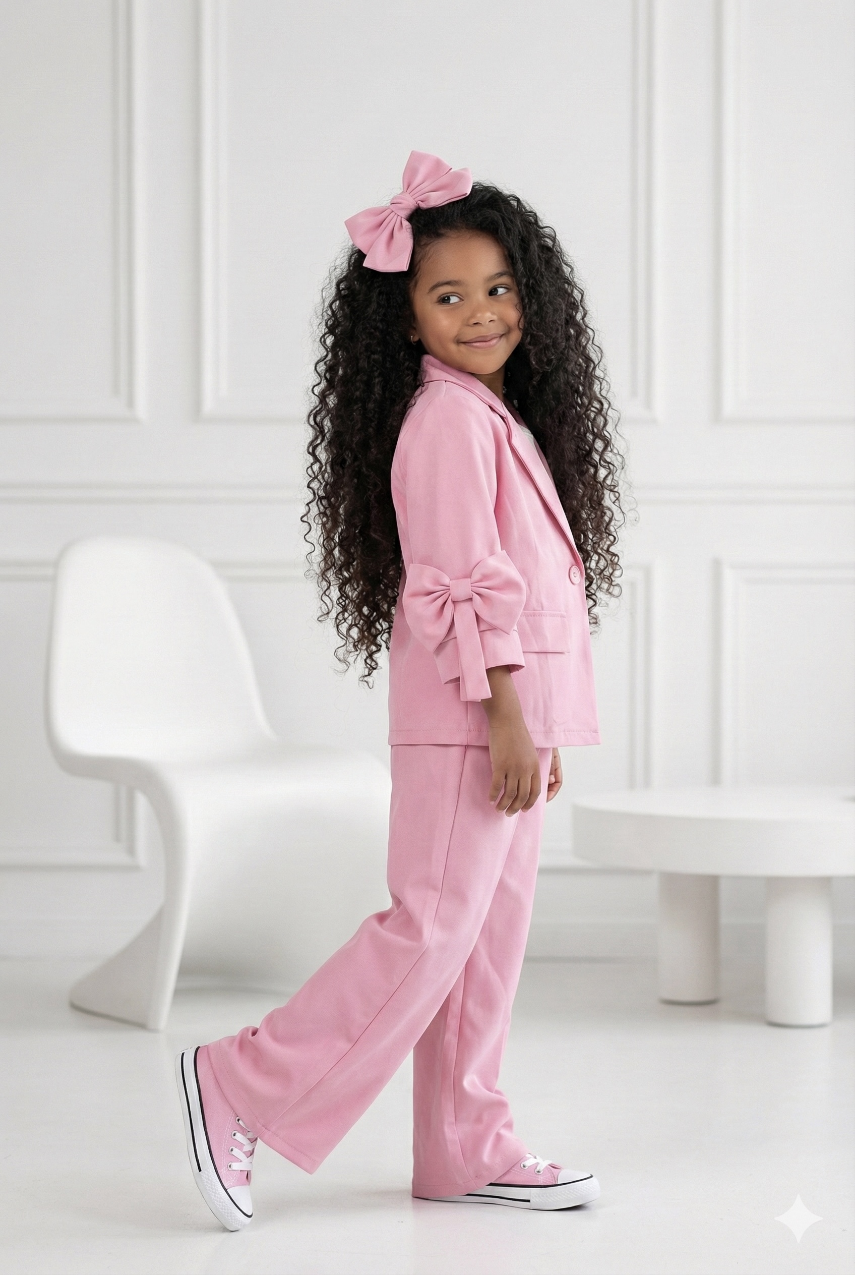 tailleur avec nœud enfant