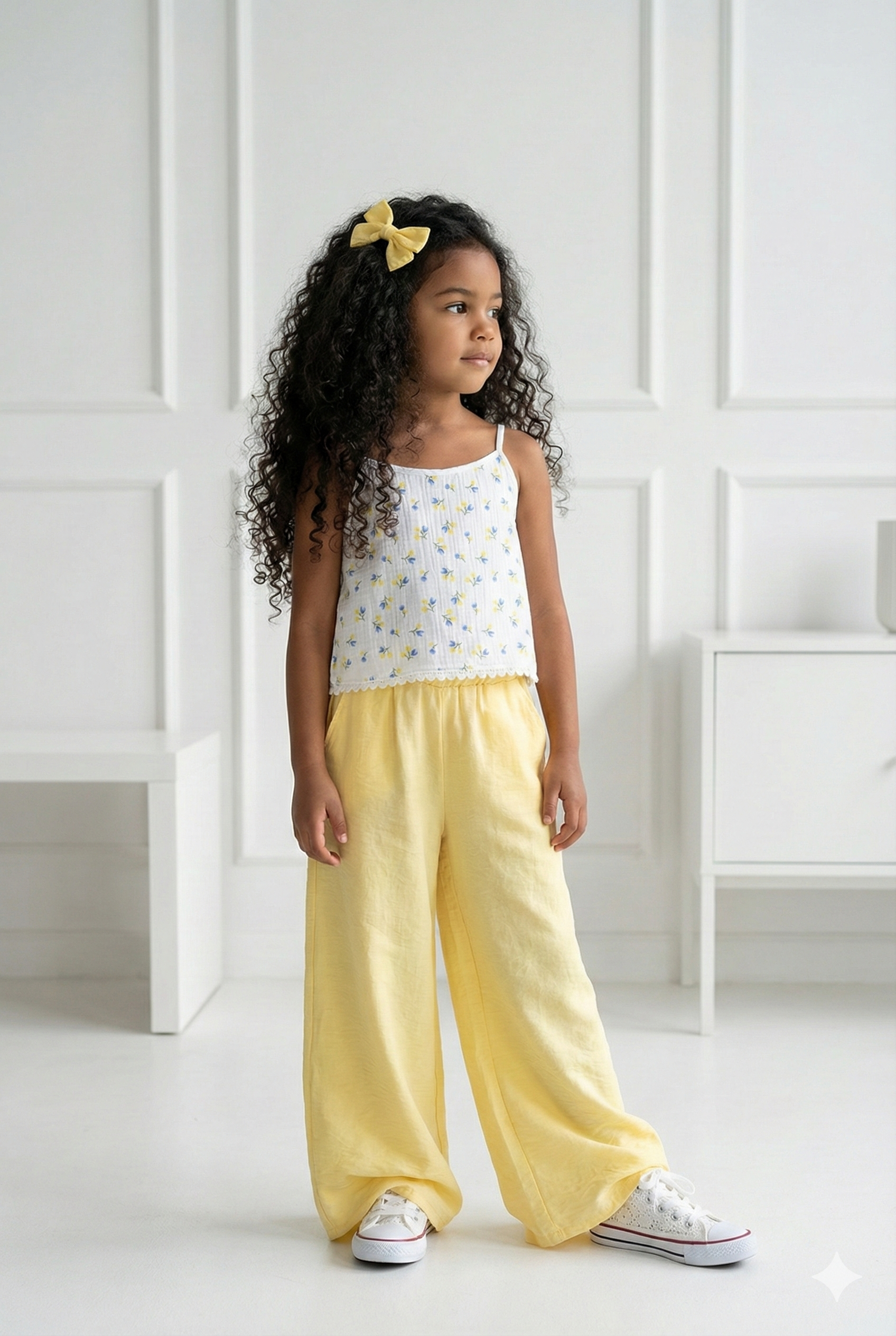 pantalon jaune enfant