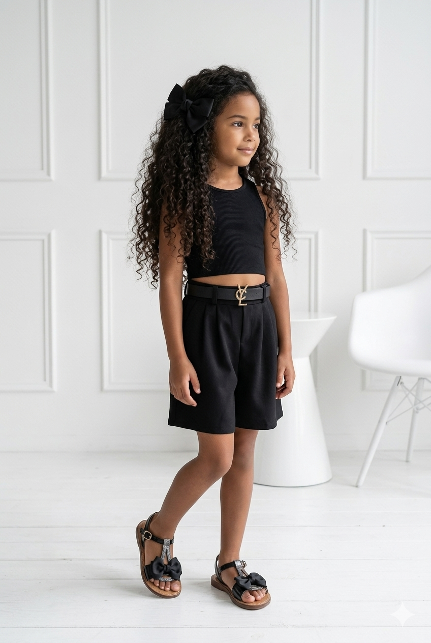 bermuda avec ceinture enfant