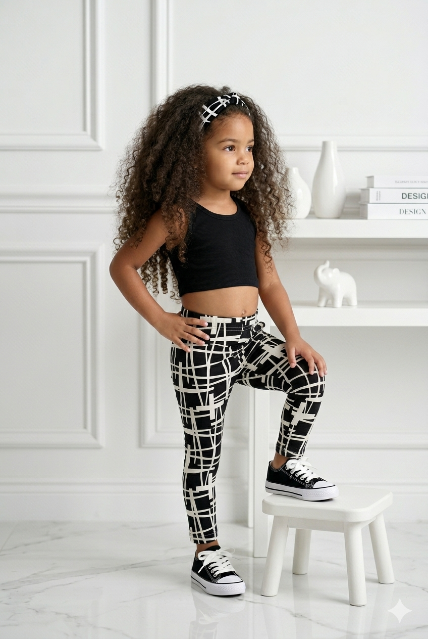 ensemble legging top et bandeaux enfant