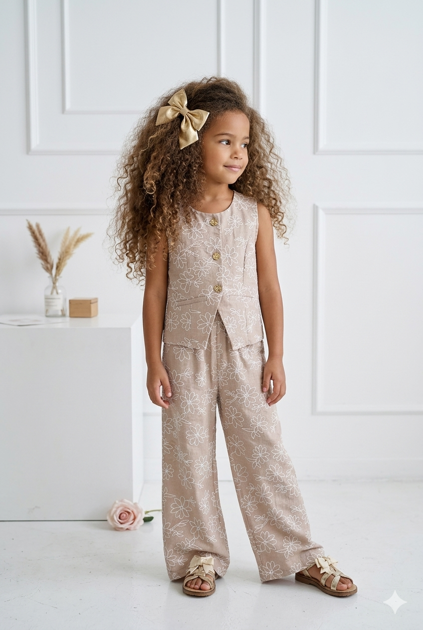 ensemble pantalon gilet enfant