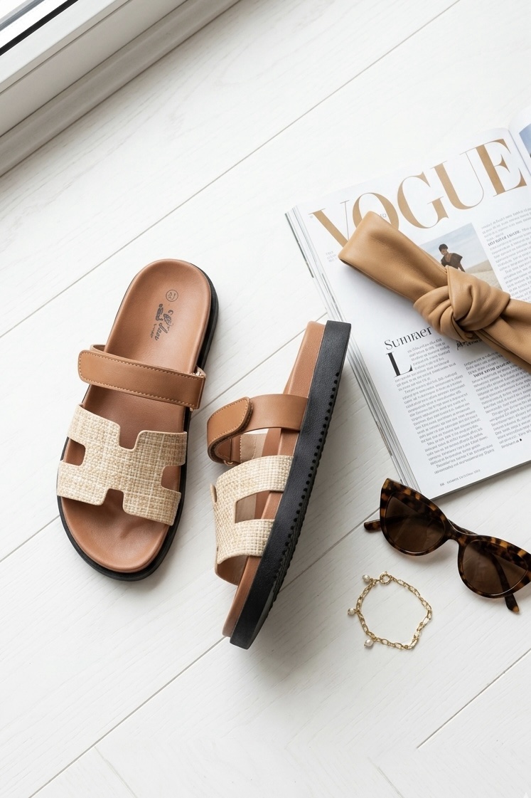 sandale camel enfant