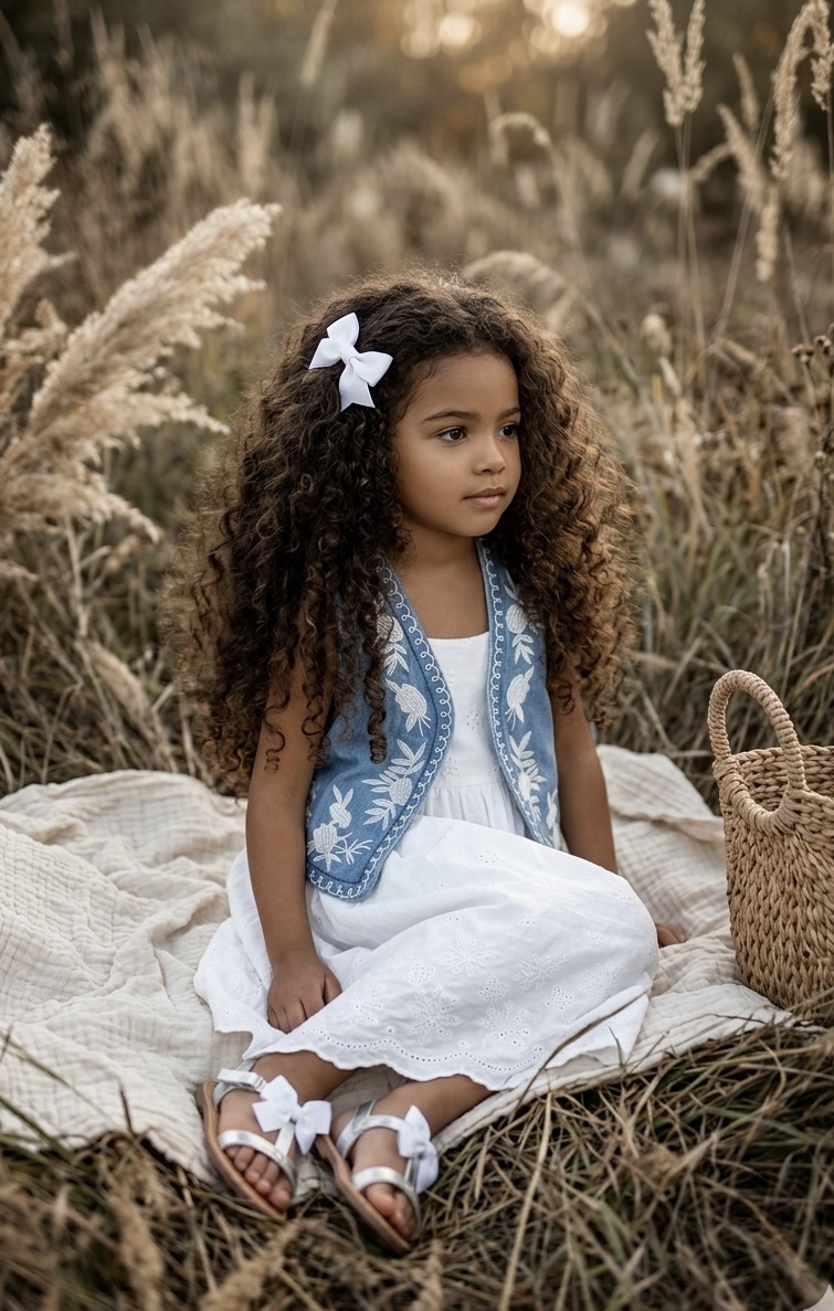 robe bohème avec veste enfant