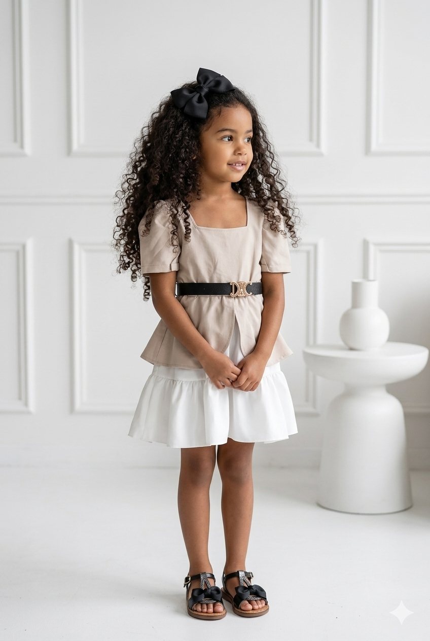 robe chemise ceinture enfant