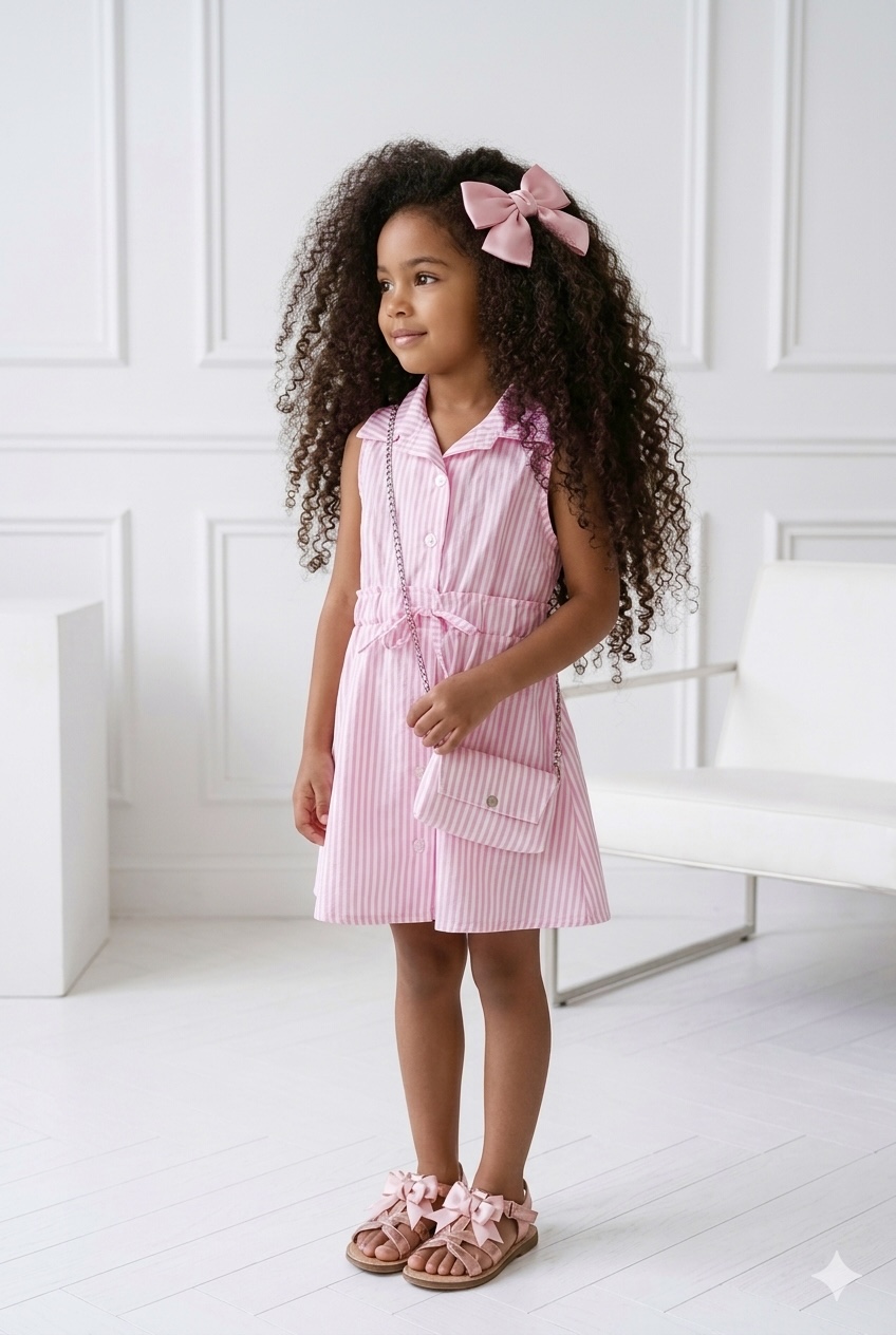 robe rayée sac enfant