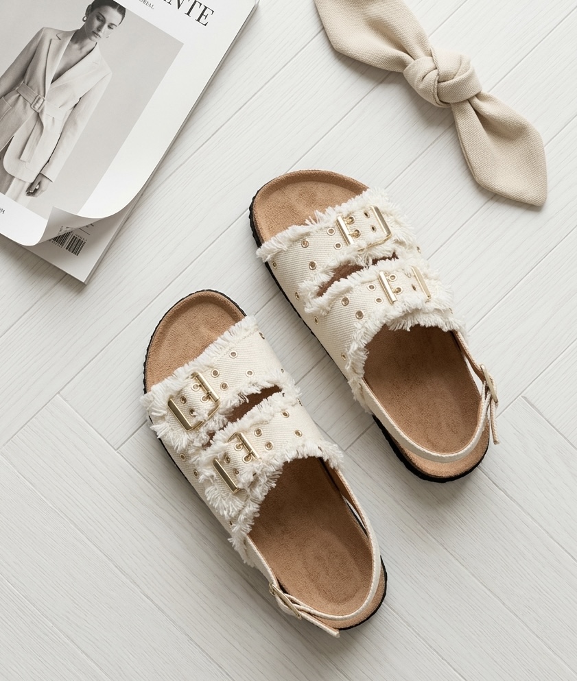 sandale beige enfant