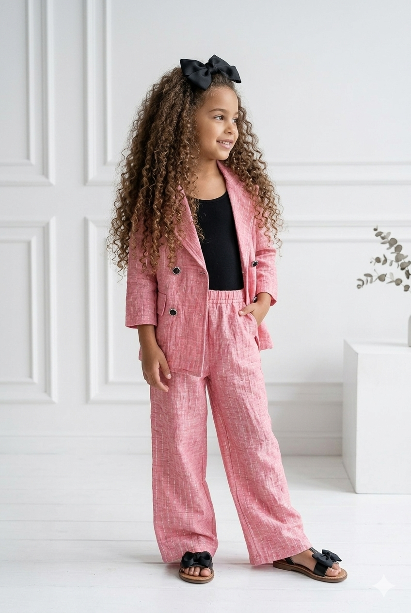 tailleur corail enfant