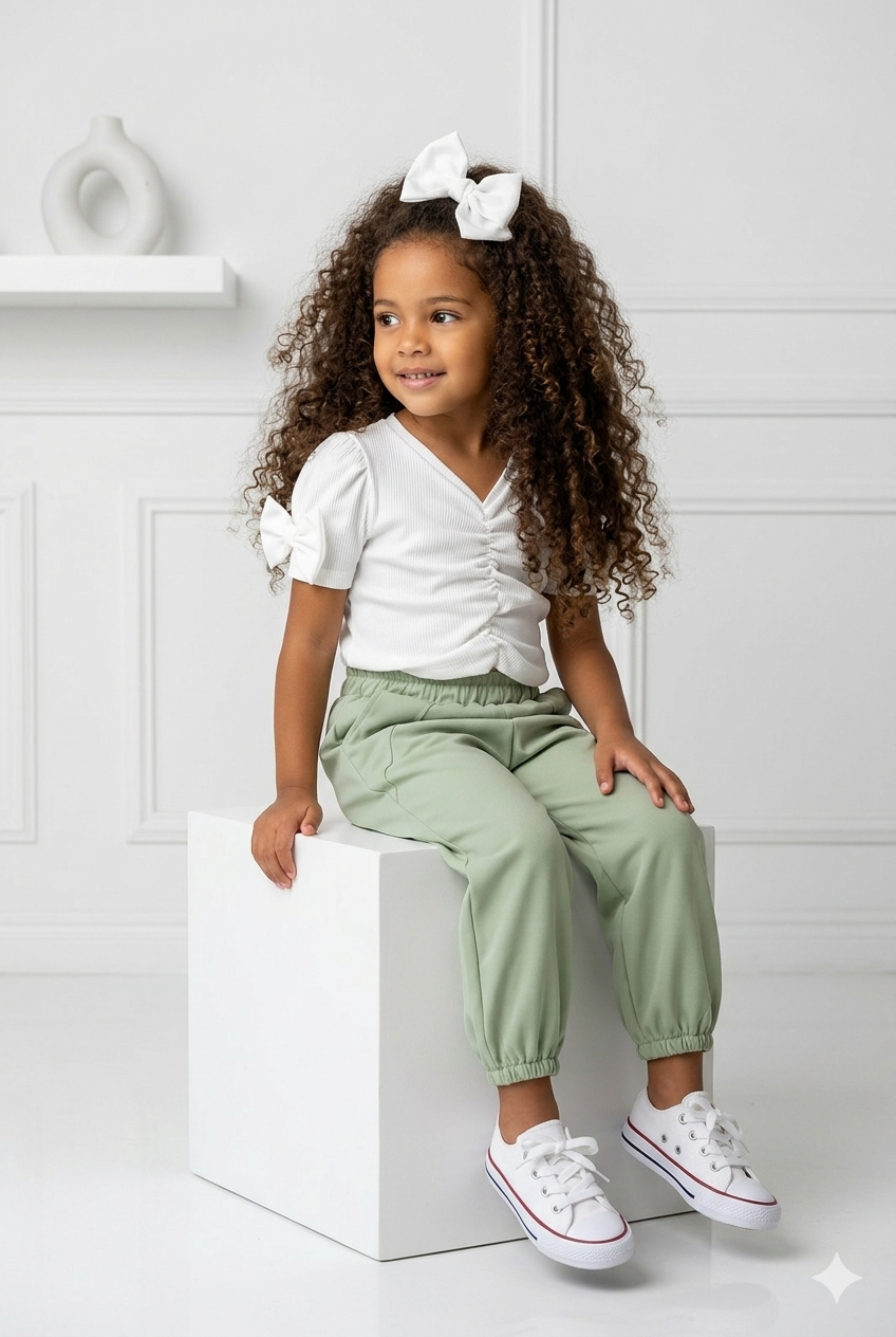 tee shirt nœud blanc enfant