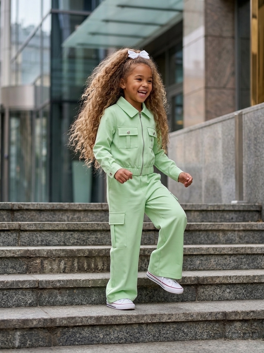 Ensemble Vert Tendance Enfant