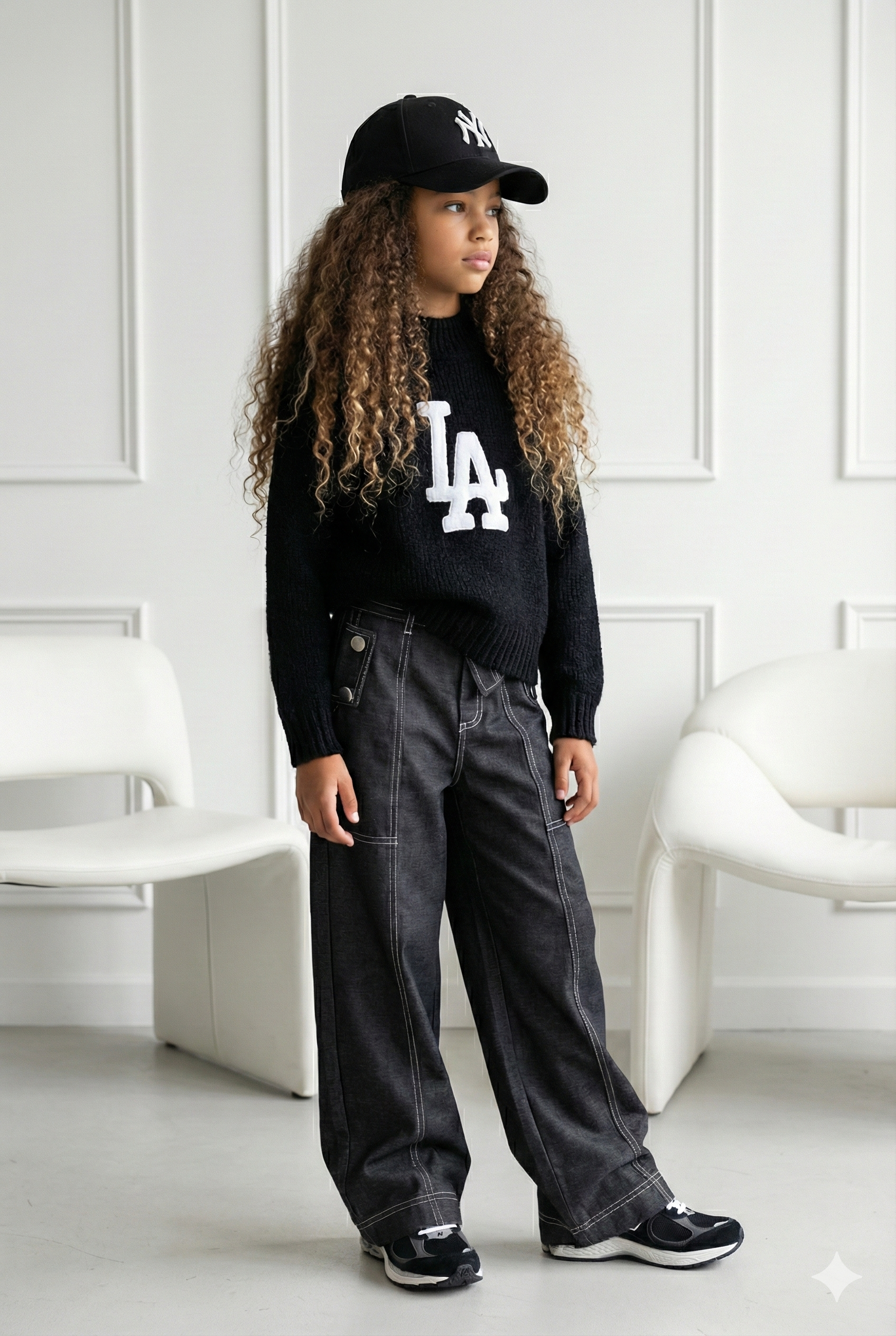 Pantalon Large Effet Jeans Enfant