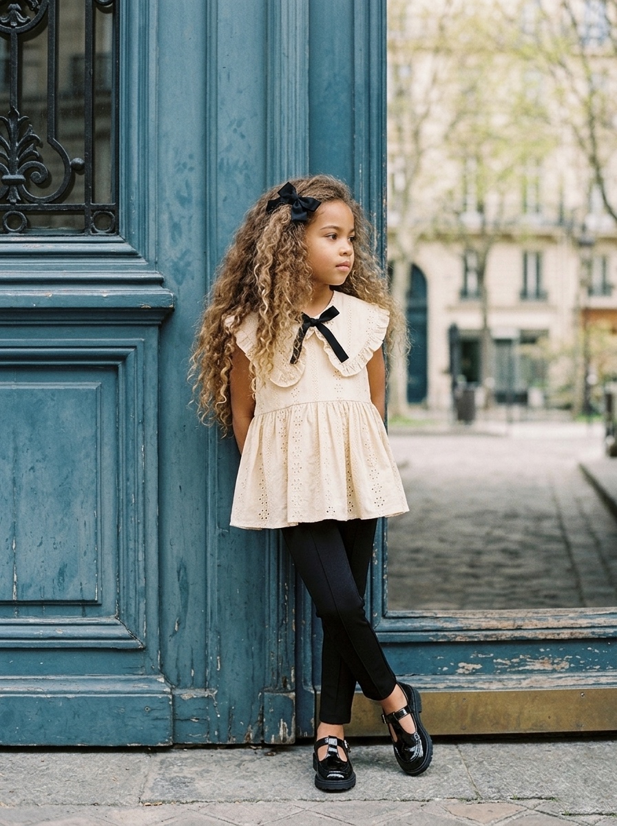 legging épais noir enfant