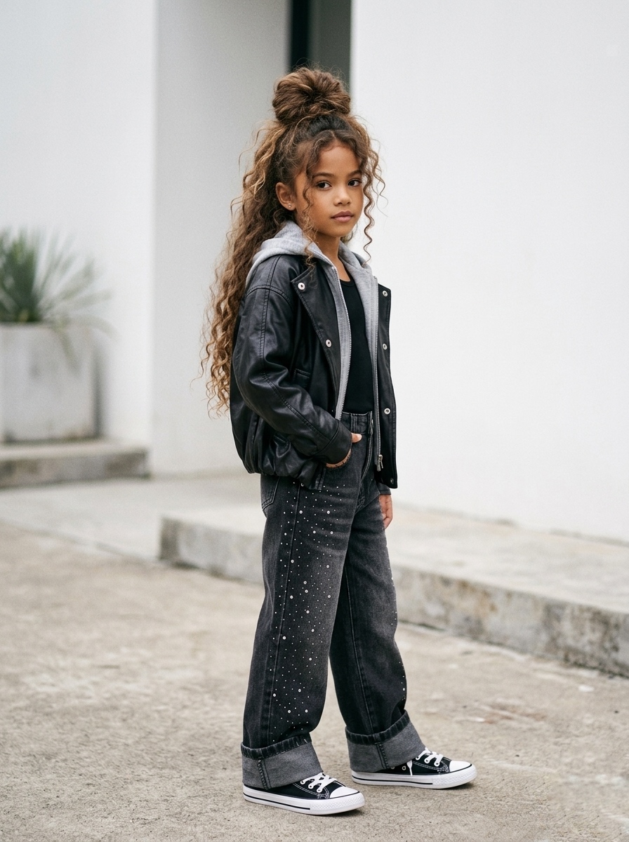 jeans strass enfant