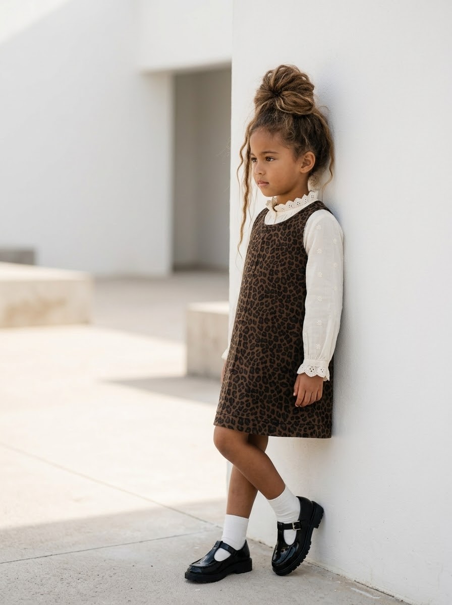 Chemise Bohème & Col Brodé Enfant – Blouse Blanche Broderie Anglaise